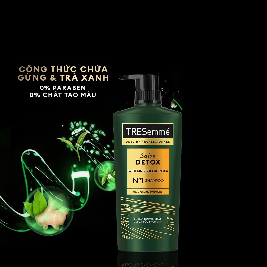 Buy TRESEMME Shampoo Salon Detox Ginger Green Tea 640g with Special Promotions Watsons VN