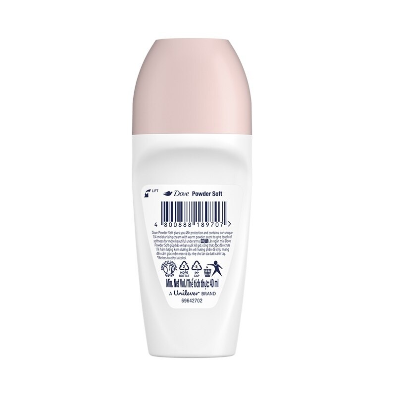 Buy DOVE, Dove Powder Soft Antiperspirant Deodorant RollOn 40ml with