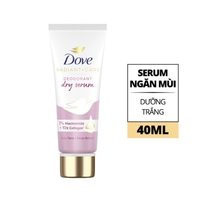 DOVE Kem Khử Mùi Dove Dry Serum Collagen & Vitamin B3 Sáng Mịn Đều Màu 40ml