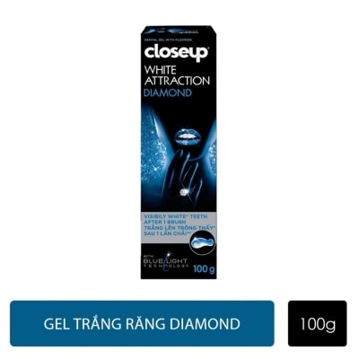 CLOSEUP Kem Đánh Răng Dạng Gel Closeup White Attraction Diamond Trắng Sáng 100g