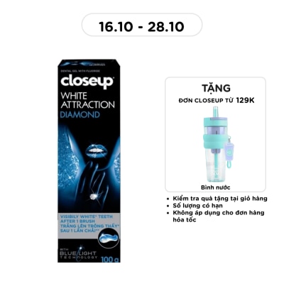 CLOSEUP Kem Đánh Răng Dạng Gel Closeup White Attraction Diamond Trắng Sáng 100g image