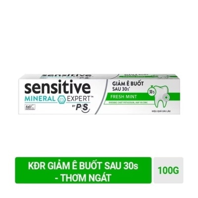 P/S Kem Đánh Răng P/S Sensitive Mineral Expert Bạc Hà Thơm Mát 100g