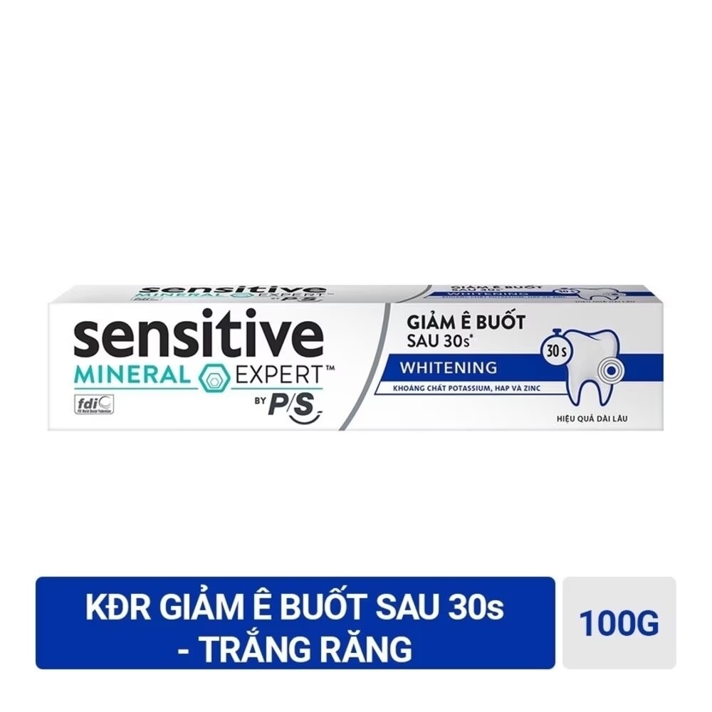 Kem Đánh Răng P/S Sensitive Mineral Expert Trắng Răng 100g