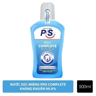 P/S Nước Súc Miệng P/S Pro Complete Bảo Vệ Răng Miệng Tối Ưu 500ml