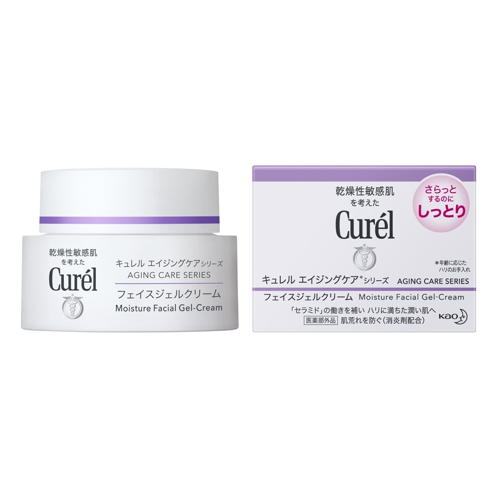Gel Dưỡng Ẩm Curél Chuyên Sâu Dành Cho Da Lão Hóa Aging Care Series Moisture Facial Gel-Cream 40g