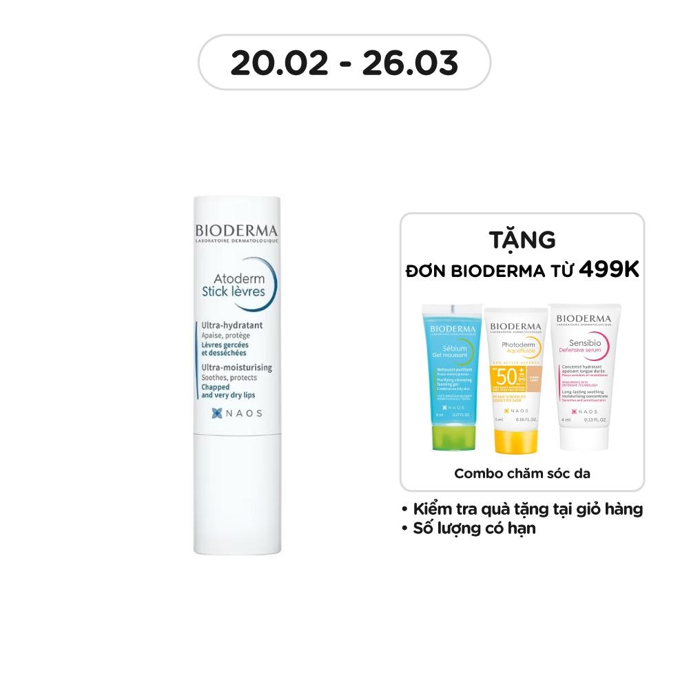 Son Dưỡng Bioderma Cho Môi Khô Nứt Nẻ & Tổn Thương Atoderm Stick Levres 4g