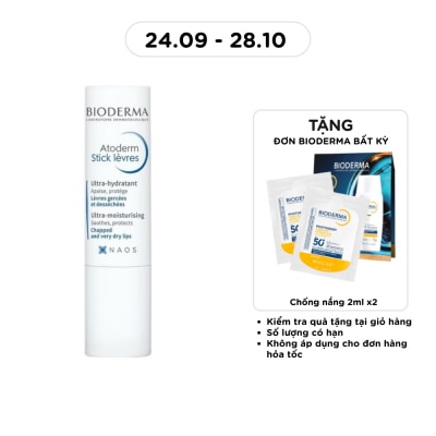 BIODERMA Son Dưỡng Bioderma Cho Môi Khô Nứt Nẻ & Tổn Thương Atoderm Stick Levres 4g image