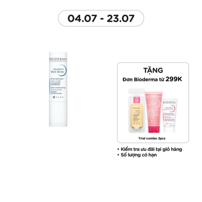 BIODERMA Son Dưỡng Bioderma Cho Môi Khô Nứt Nẻ & Tổn Thương Atoderm Stick Levres 4g
