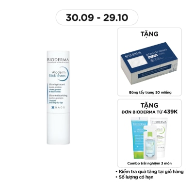 BIODERMA Son Dưỡng Bioderma Cho Môi Khô Nứt Nẻ & Tổn Thương Atoderm Stick Levres 4g