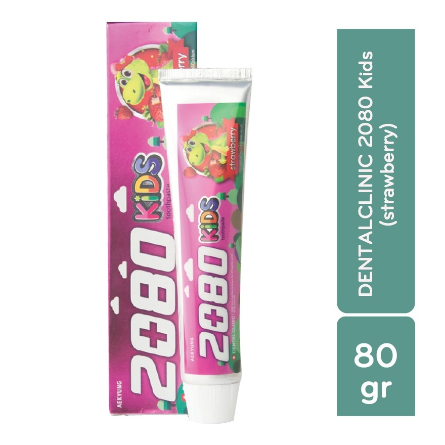 Kem Đánh Răng Dental Clinic 2080 Kids Starwberry Tinh Chất Hương Dâu Dành Cho Trẻ Em 80g