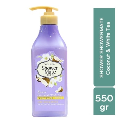 SHOWERMATTE Sweet Coconut & White Tea Body Wash 550g