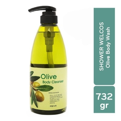 WELCOS Sữa Tắm Welcos Olive Body Wash Tinh Chất Olive 732g