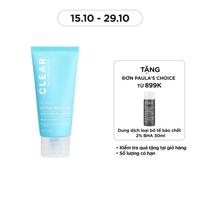 PAULA'S CHOICE Kem Dưỡng Đêm Paula's Choice Không Chứa Dầu Clear Oil-Free Moisturizer Dành Cho Da Dầu, Mụn 60ml