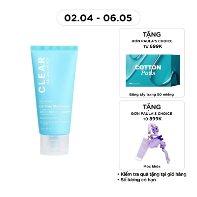 PAULA'S CHOICE - Kem Dưỡng Đêm Paula's Choice Không Chứa Dầu Clear Oil-Free Moisturizer Dành Cho Da Dầu, Mụn 60ml