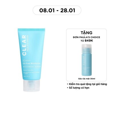 PAULA'S CHOICE Kem Dưỡng Đêm Paula's Choice Không Chứa Dầu Clear Oil-Free Moisturizer Dành Cho Da Dầu, Mụn 60ml