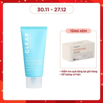 PAULA'S CHOICE Kem Dưỡng Đêm Paula's Choice Không Chứa Dầu Clear Oil-Free Moisturizer Dành Cho Da Dầu, Mụn 60ml