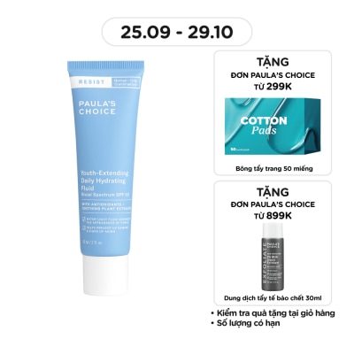 PAULA'S CHOICE Kem Chống Nắng Paula's Choice Resist Youth-Extending Daily Hydrating Fluid SPF50 60ml