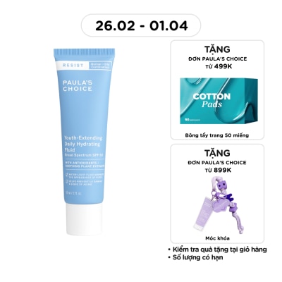 PAULA'S CHOICE - Kem Chống Nắng Paula's Choice Resist Youth-Extending Daily Hydrating Fluid SPF50 60ml