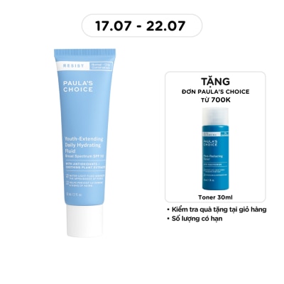 PAULA'S CHOICE - Kem Chống Nắng Paula's Choice Resist Youth-Extending Daily Hydrating Fluid SPF50 60ml image
