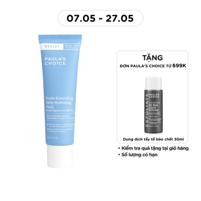PAULA'S CHOICE - Kem Chống Nắng Paula's Choice Resist Youth-Extending Daily Hydrating Fluid SPF50 60ml