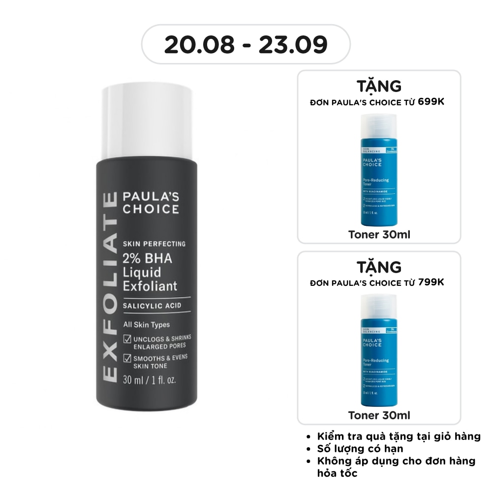 Dung Dịch Paula's Choice Loại Bỏ Tế Bào Chết Chứa 2% BHA Skin Perfecting Liquid Exfoliant 30ml image
