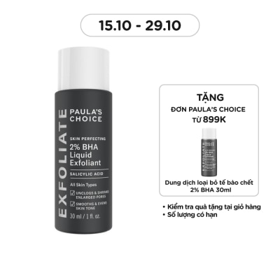 PAULA'S CHOICE Skin Perfecting 2% BHA Liquid Exfoliant Salicylid Acid 30ml