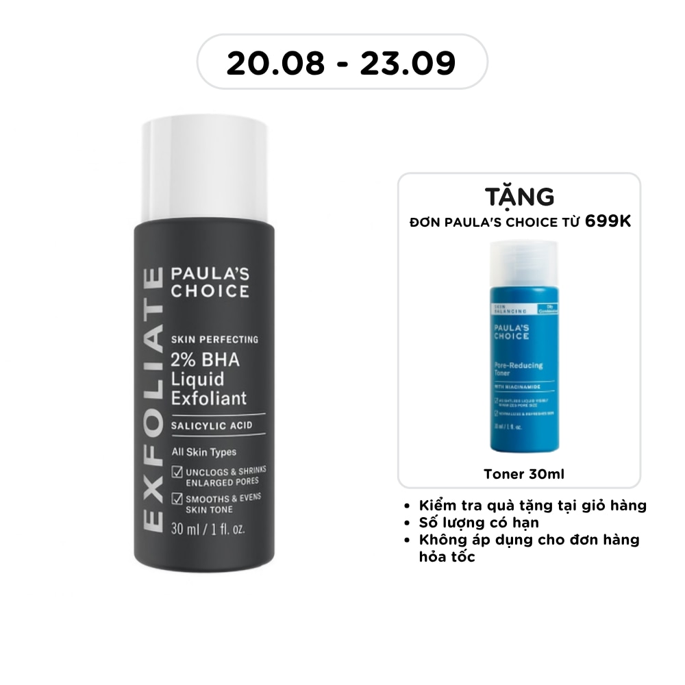 Dung Dịch Paula's Choice Loại Bỏ Tế Bào Chết Chứa 2% BHA Skin Perfecting Liquid Exfoliant 30ml image