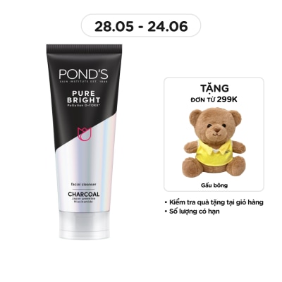 POND'S - Sữa Rửa Mặt Pond's Pure Bright Sáng Da Sạch Sâu 100g