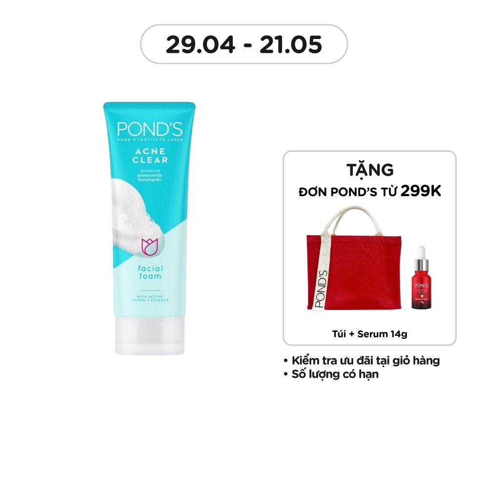 Pond's Acne Clear AntiAcne Facial Foam 100g