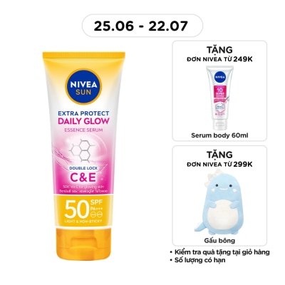 NIVEA - Tinh Chất Chống Nắng Nivea Sáng Mịn Đều Màu Daily Glow SPF50 PA+++ 180ml