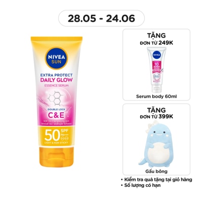 NIVEA - Tinh Chất Chống Nắng Nivea Sáng Mịn Đều Màu Daily Glow SPF50 PA+++ 180ml