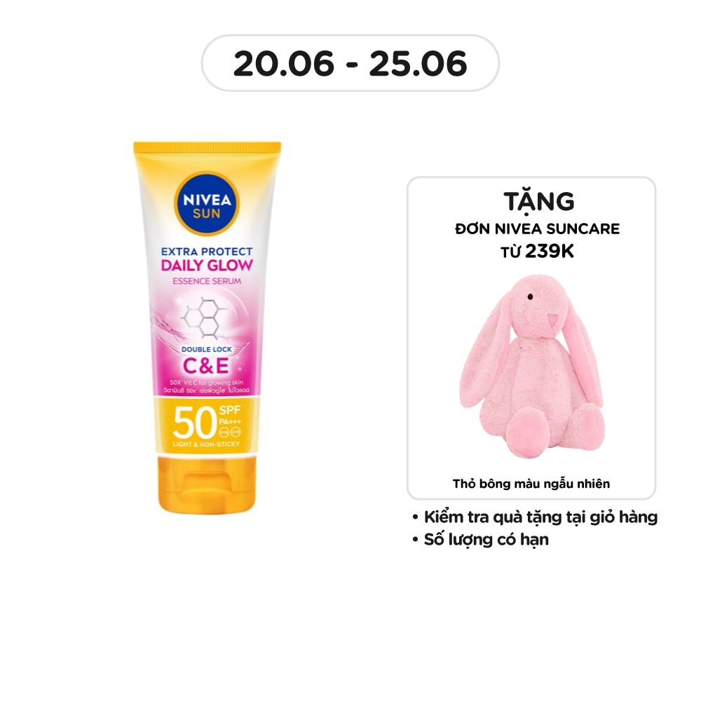 Tinh Chất Chống Nắng Nivea Sáng Mịn Đều Màu Daily Glow SPF50 PA+++ 180ml