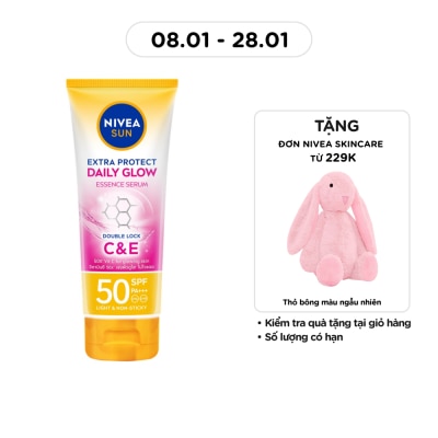 NIVEA Tinh Chất Chống Nắng Nivea Sáng Mịn Đều Màu Daily Glow SPF50 PA+++ 180ml