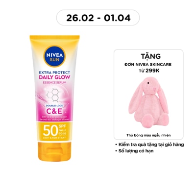 NIVEA Tinh Chất Chống Nắng Nivea Sáng Mịn Đều Màu Daily Glow SPF50 PA+++ 180ml