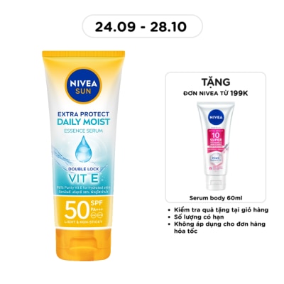NIVEA Tinh Chất Chống Nắng Nivea Dưỡng Ẩm Vượt Trội Daily Moist SPF50 PA+++ 180ml image