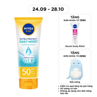 NIVEA Tinh Chất Chống Nắng Nivea Dưỡng Ẩm Vượt Trội Daily Moist SPF50 PA+++ 180ml image