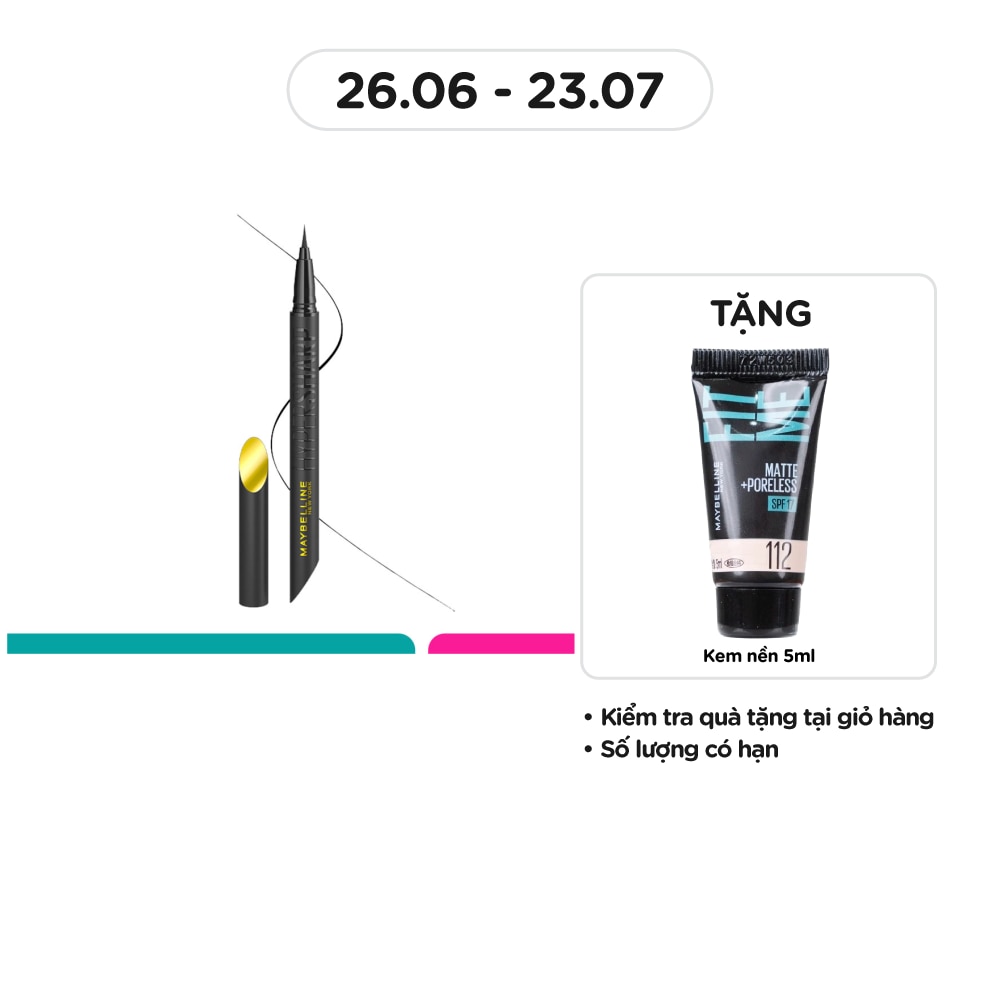 MAYBELLINE NEW YORK Bút Kẻ Mắt Nước Maybelline New York Hyper Sharp Extreme Liner 0.4g .#BK-1 Ultra Black