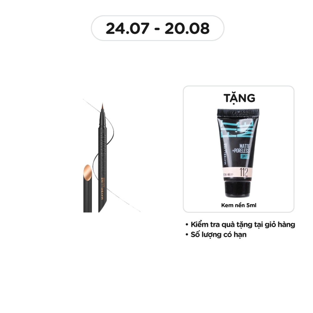 MAYBELLINE NEW YORK Bút Kẻ Mắt Nước Maybelline New York Hyper Sharp Extreme Liner 0.4g .#BR-1 Natural Brown