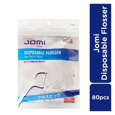 JOMI Tăm Chỉ Kẻ Răng Jomi Disposable Flosser 80 Cây/Gói