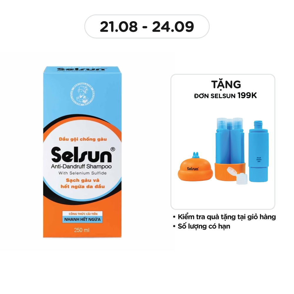 Dầu Gội Selsun Sạch Gàu Anti-Dandruff Shampoo 250ml