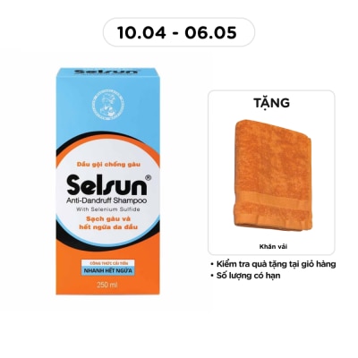 SELSUN - Dầu Gội Selsun Sạch Gàu Anti-Dandruff Shampoo 250ml
