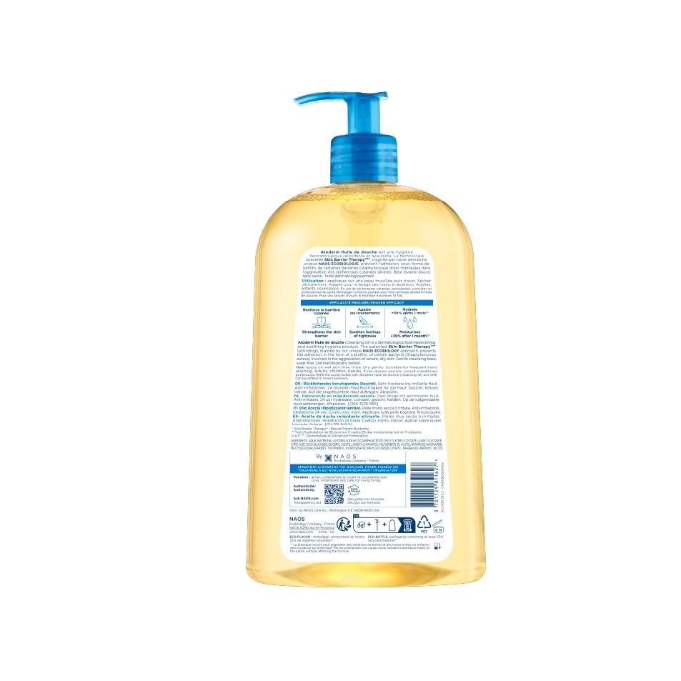 Dầu Tắm Bioderma Làm Sạch, Làm Dịu Và Dưỡng Ẩm Cho Da Khô, Da Nhạy Cảm Atoderm Huile De Douche 1L