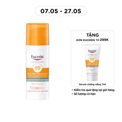 EUCERIN - Kem Chống Nắng Eucerin Tông Màu Tự Nhiên Làm Đều Màu Da CC Sun Cream SPF50+ 50ml