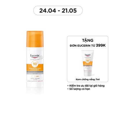 EUCERIN Kem Chống Nắng Eucerin Tông Màu Tự Nhiên Làm Đều Màu Da CC Sun Cream SPF50+ 50ml
