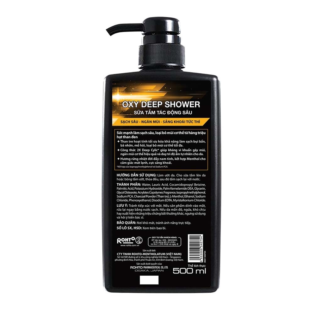 Sữa Tắm Oxy Tác Động Sâu Deep Shower 500ml