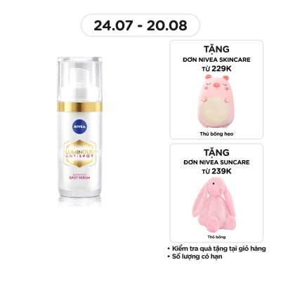 NIVEA Tinh Chất Chuyên Sâu Nivea Làm Mờ Đốm Nâu & Ngăn Ngừa Thâm Nám Luminous 630 Spotclear Intensive Treatment Serum 30ml