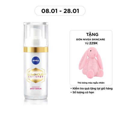 NIVEA Tinh Chất Chuyên Sâu Nivea Làm Mờ Đốm Nâu & Ngăn Ngừa Thâm Nám Luminous 630 Spotclear Intensive Treatment Serum 30ml