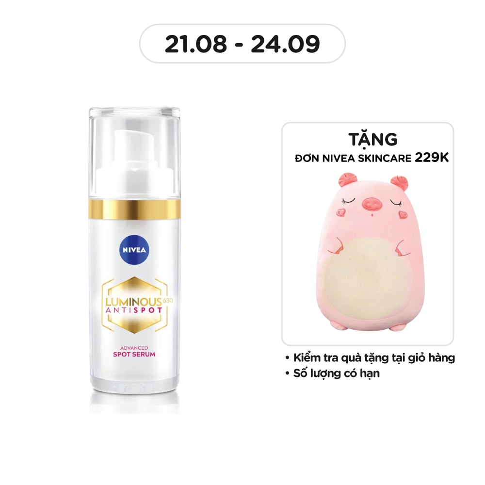 Tinh Chất Chuyên Sâu Nivea Làm Mờ Đốm Nâu & Ngăn Ngừa Thâm Nám Luminous 630 Spotclear Intensive Treatment Serum 30ml