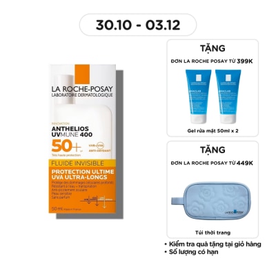 LA ROCHE POSAY Anthelios UVMune 400 Invisible Fluid SPF50+ 50ml