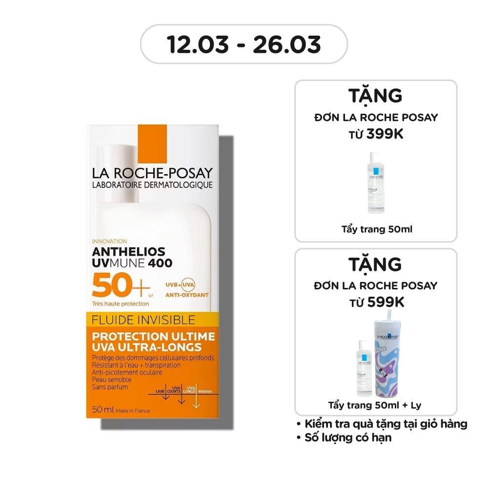 Sữa Chống Nắng La Roche-Posay Mỏng Nhẹ Bảo Vệ Da Tối Ưu Anthelios UVMune 400 SPF50+ 50ml